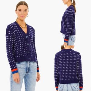 Kule Cashmere Billy‎ Bird’s Eye Sweater Cardigan